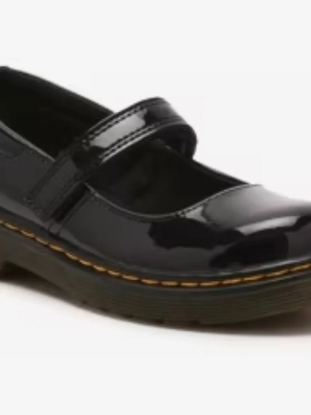 Dr. Martin Airwalk Patent Mary Jane Shoe in Black